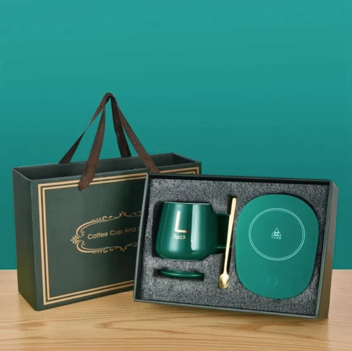 Electric Warmer with Elegant Ceramic Mug