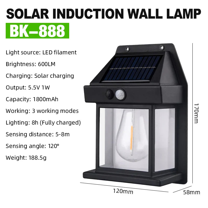 Solar Motion Sensor Lights Outdoor | Waterproof Garden Security Lamps