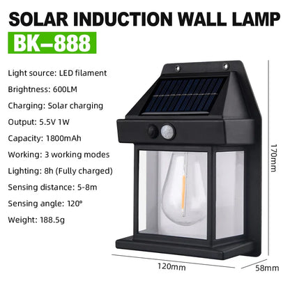 Solar Motion Sensor Lights Outdoor | Waterproof Garden Security Lamps