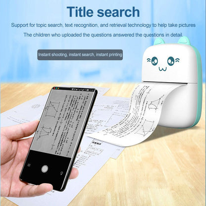 Mini Portable Pocket Size Wireless Bluetooth Thermal Small Printer