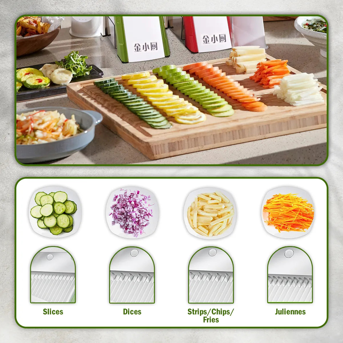 5 In 1 Vegetable Cutter Chopper-Vertical Vegetable Cutter 🔥